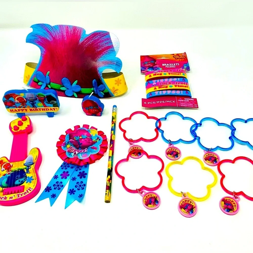 Colorful Trolls Party Favor Set